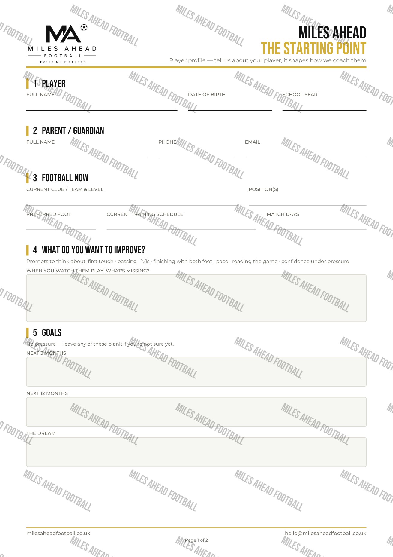 The Starting Point, full preview, watermarked